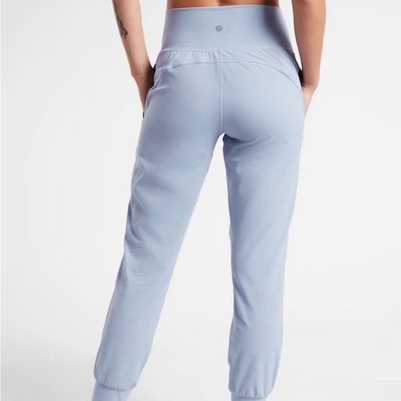 Athleta Salutation Jogger Blue Star Color Size Medium Regular Full Length - Picture 2 of 8